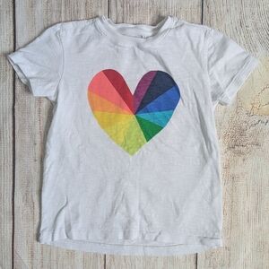 Primary Rainbow Prism Heart T-shirt